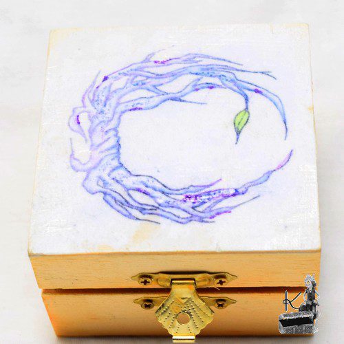 Trésor-Box lune Stella - cuivre et aigue-marine – Image 11