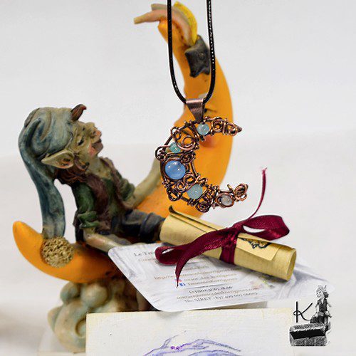 Trésor-Box lune Stella - cuivre et aigue-marine – Image 7