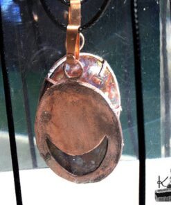 Pendentif Aedd - agate plume sertie cuivre – Image 3