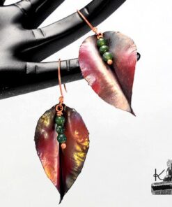 Boucles d'oreille Jolan - agate mousse – Image 8