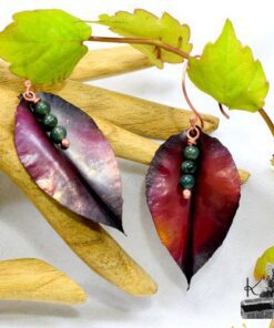 Boucles d'oreille Jolan - agate mousse – Image 5