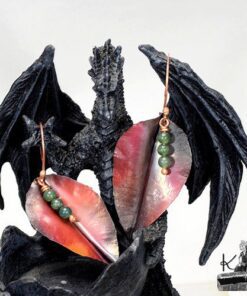Boucles d'oreille Jolan - agate mousse – Image 3