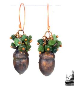Boucles d'oreille Oaku - jade et cuivre – Image 10