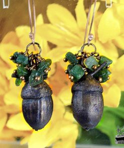 Boucles d'oreille Oaku - jade et cuivre – Image 8