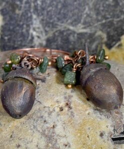 Boucles d'oreille Oaku - jade et cuivre – Image 6