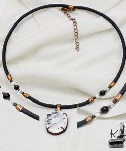 Collier Merlin - merlinite sertie cuivre – Image 11