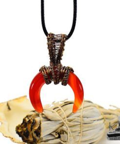 Pendentif Sohalia - lune en cornaline – Image 8