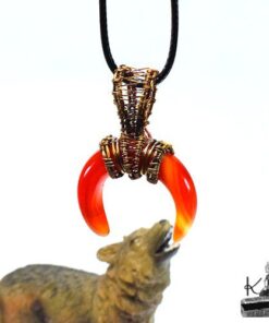 Pendentif Sohalia - lune en cornaline – Image 7