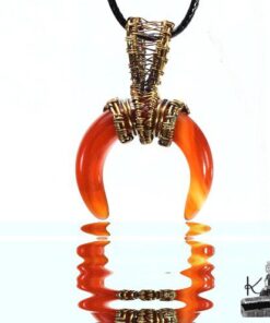 Pendentif Sohalia - lune en cornaline – Image 4