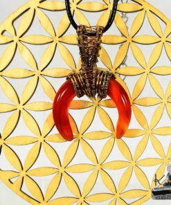 Pendentif Sohalia - lune en cornaline – Image 3