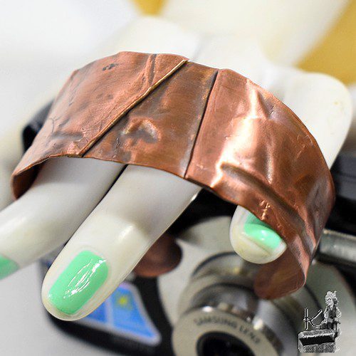 Bracelet manchette Polda - cuivre naturel – Image 9