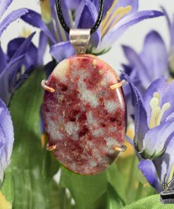 Pendentif Alys - thulite sertie cuivre – Image 9