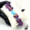 Bracelet paskell combinant amethyste et aigue marine