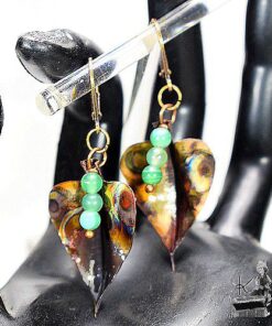 Boucles d'oreille Deryn - onyx agate – Image 5