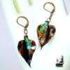boucles d'oreille derynen cuivre et onyx agate