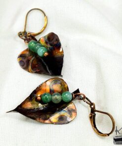 Boucles d'oreille Deryn - onyx agate – Image 2