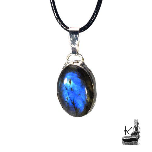 Réservé : Pendentif Cathy - labradorite bleue – Image 4