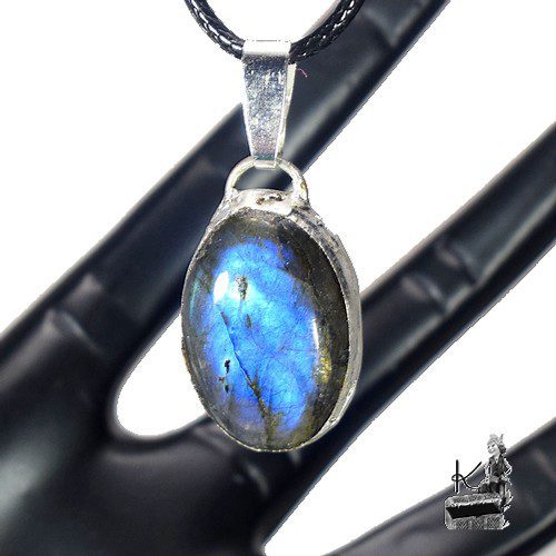 Réservé : Pendentif Cathy - labradorite bleue – Image 3