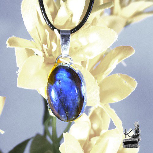 Réservé : Pendentif Cathy - labradorite bleue – Image 2