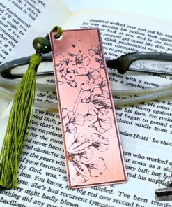 marquepages youna en cuivre gravé