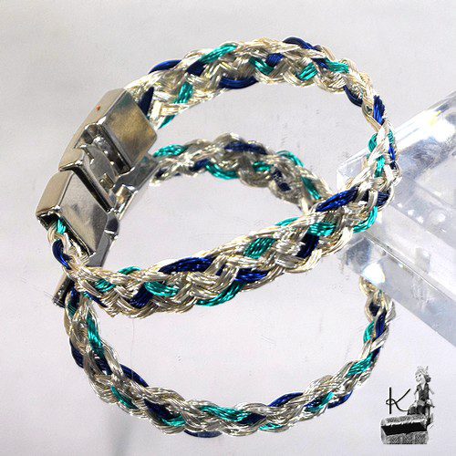 Bracelet tressé Egant - en cuivre plaqué et coloré – Image 8