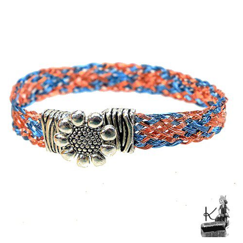 Bracelet tressé Eyvor - en cuivre naturel et coloré – Image 10