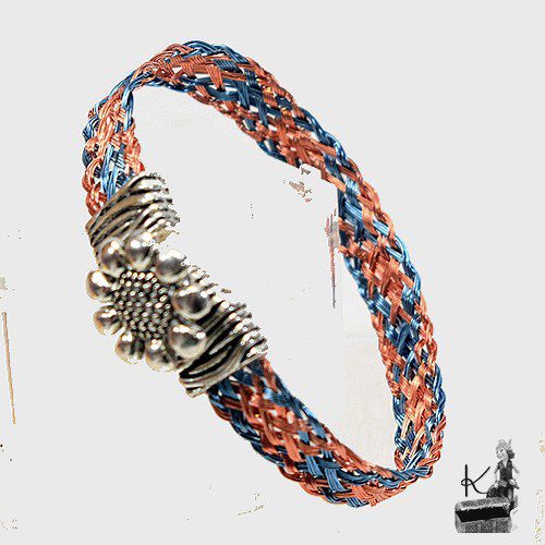 Bracelet tressé Eyvor - en cuivre naturel et coloré – Image 9