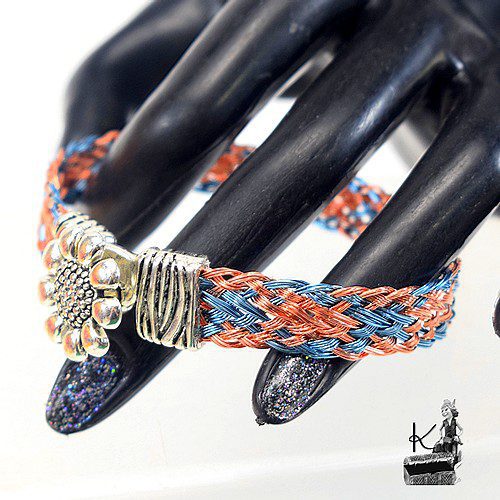 Bracelet tressé Eyvor - en cuivre naturel et coloré – Image 8