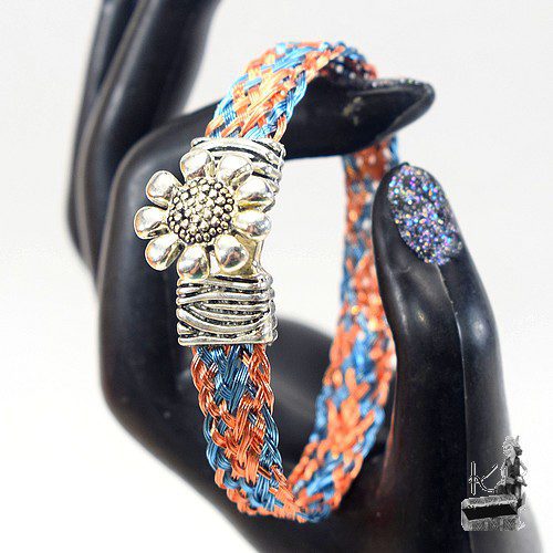 Bracelet tressé Eyvor - en cuivre naturel et coloré – Image 7