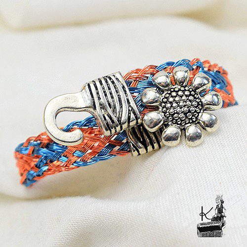 Bracelet tressé Eyvor - en cuivre naturel et coloré – Image 6