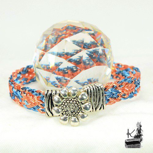 Bracelet tressé Eyvor - en cuivre naturel et coloré – Image 4