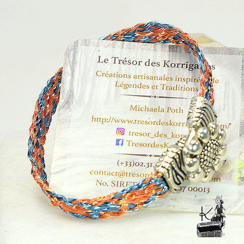 Bracelet tressé Eyvor - en cuivre naturel et coloré – Image 3