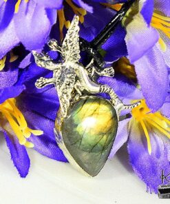 Pendentif Gronk - labradorite et dragon – Image 7