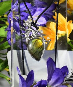 Pendentif Gronk - labradorite et dragon – Image 3