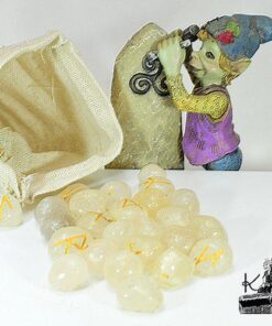 Alternative view of Sac en Jute avec set de Runes Futhark en Quartz