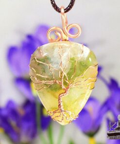 Pendentif Arbre de vie Neacel - agate mousse – Image 6