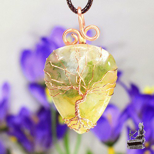 Pendentif Arbre de vie Neacel - agate mousse – Image 6