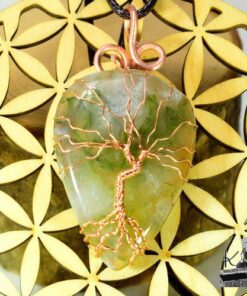 Pendentif Arbre de vie Neacel - agate mousse – Image 3
