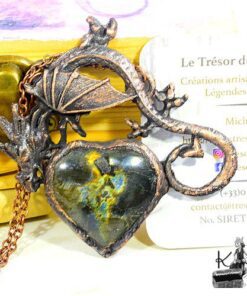 Réservé : Trésor-Box dragon Rhaegal - labradorite – Image 3