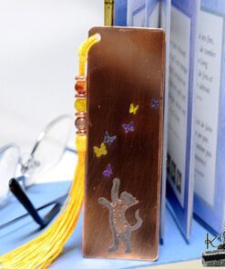 Marque-pages en cuivre gravé Siana