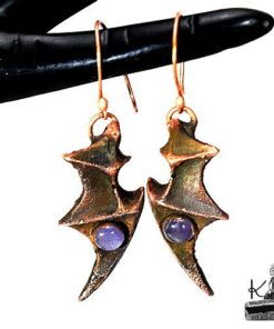 boucles d'oreille ruth avec améthystes