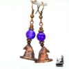 Boucles d'oreille Adela - chapeau de sorcière