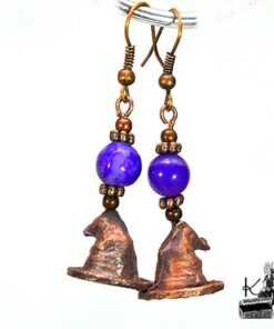 Boucles d'oreille Adela - chapeau de sorcière