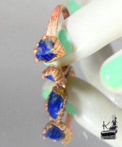Bague Moyfrid - lapis lazuli et cuivre taille 55 – Image 4