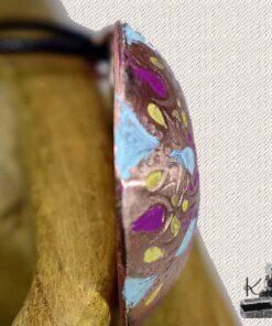 Pendentif Ashlem - cuivre naturel gravé – Image 2