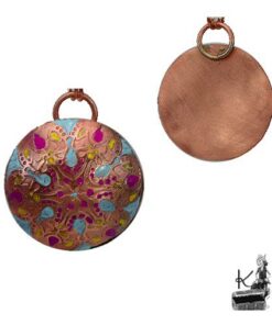 Pendentif Ashlem - cuivre naturel gravé – Image 10
