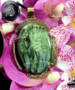 Pendentif Eliud - cuivre et seraphinite – Image 3