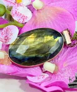 Pendentif Emyr - cuivre et labradorite – Image 8