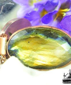 Pendentif Emyr - cuivre et labradorite – Image 6