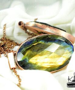 Pendentif Emyr - cuivre et labradorite – Image 5
